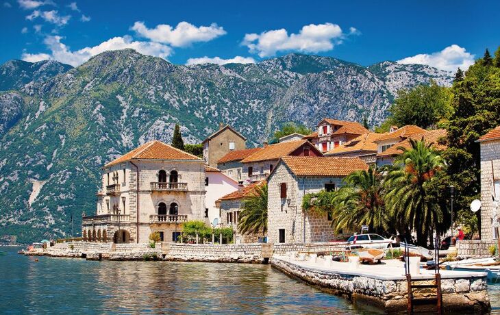 Perast town in Montenegro